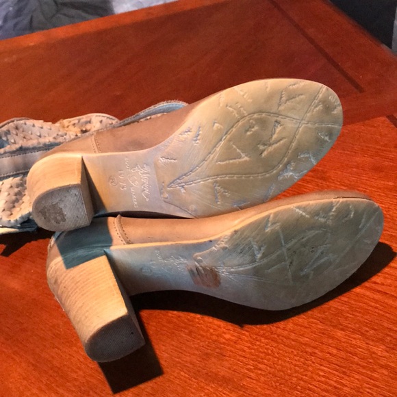 Felmini gray leather heel boots size 39 - Picture 3 of 16